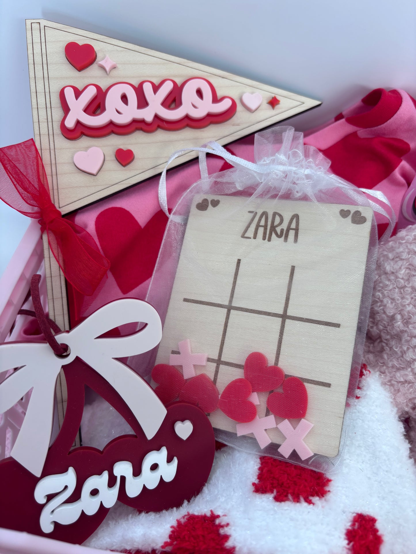 Personalised Valentines Tic Tac Toe