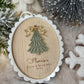 Personalised Scallop Christmas Tree - Wreath Bauble