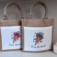 Personalised Bow Pencil Tote Bags