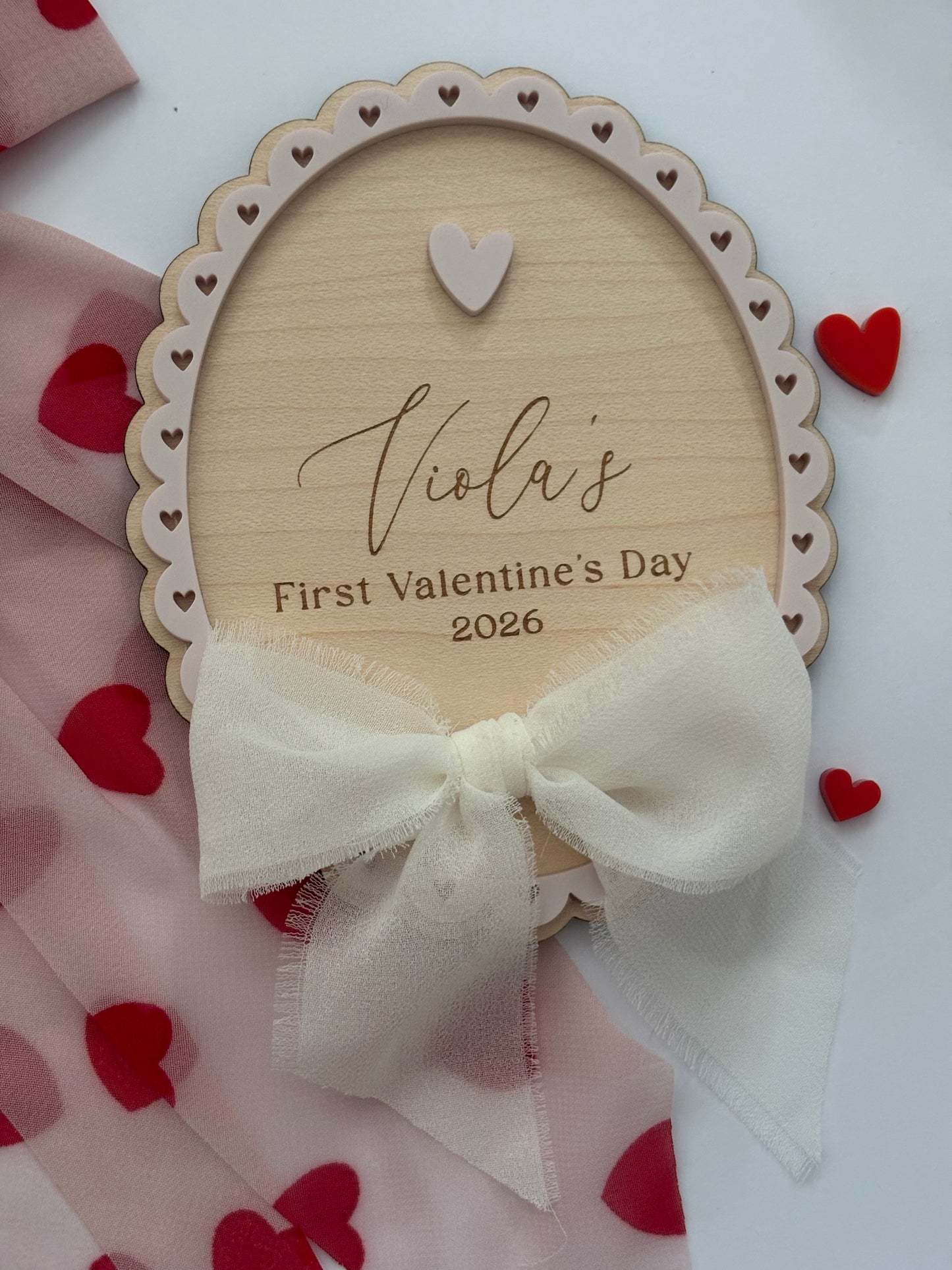 First Valentine’s Day Personalised Plaque