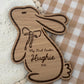 My First Easter Wooden Bunny Plaque