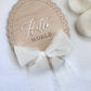 Hello World Wooden Birth Announcement Plaque