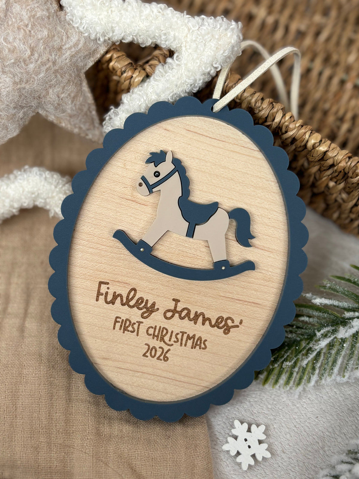 Baby’s First Christmas Rocking Horse Bauble