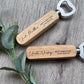 Personalised Beer Bottle Opener Best Godfather Godparent Gift