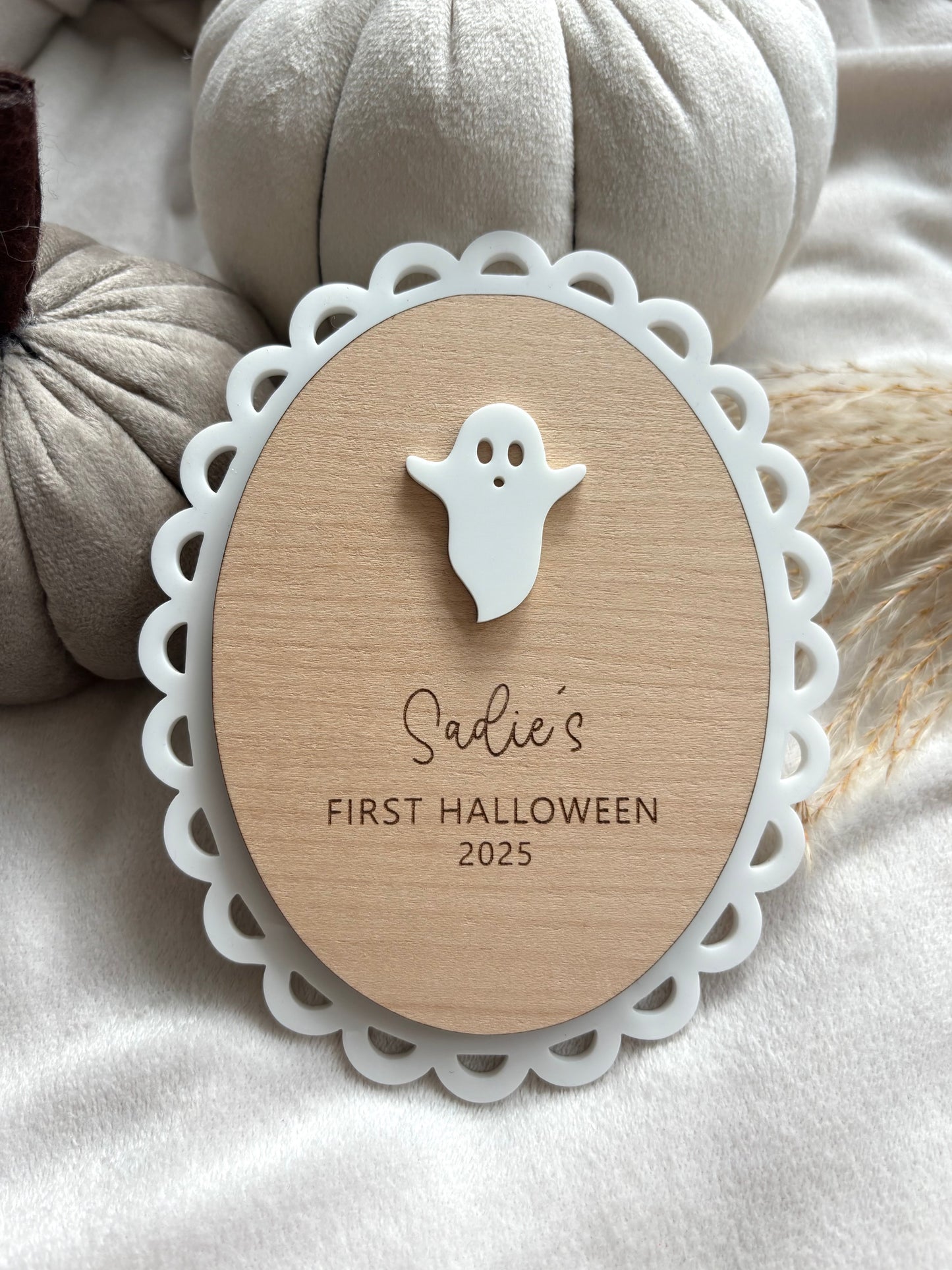 My First Halloween Plaque
