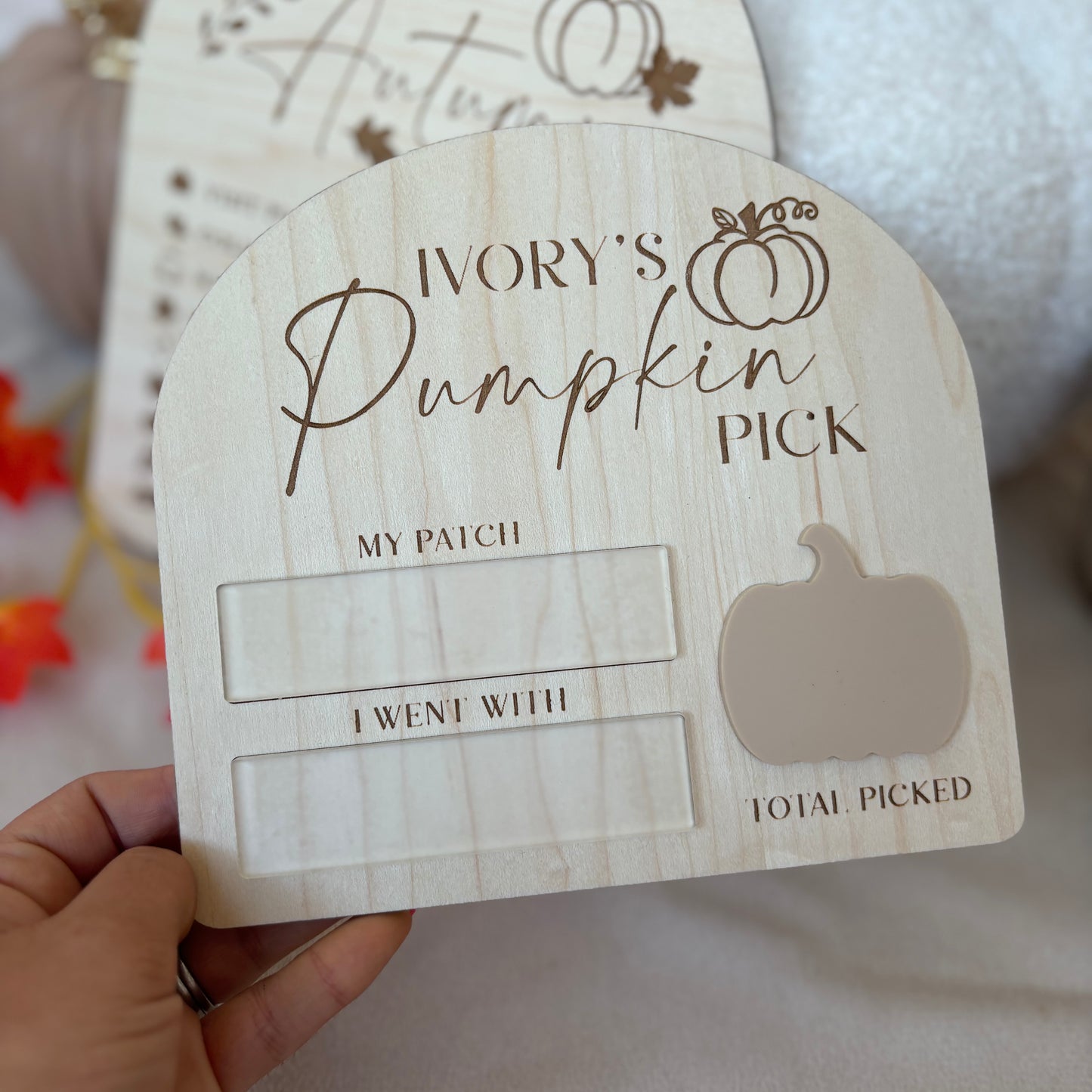 Personalised Pumpkin Patch Board