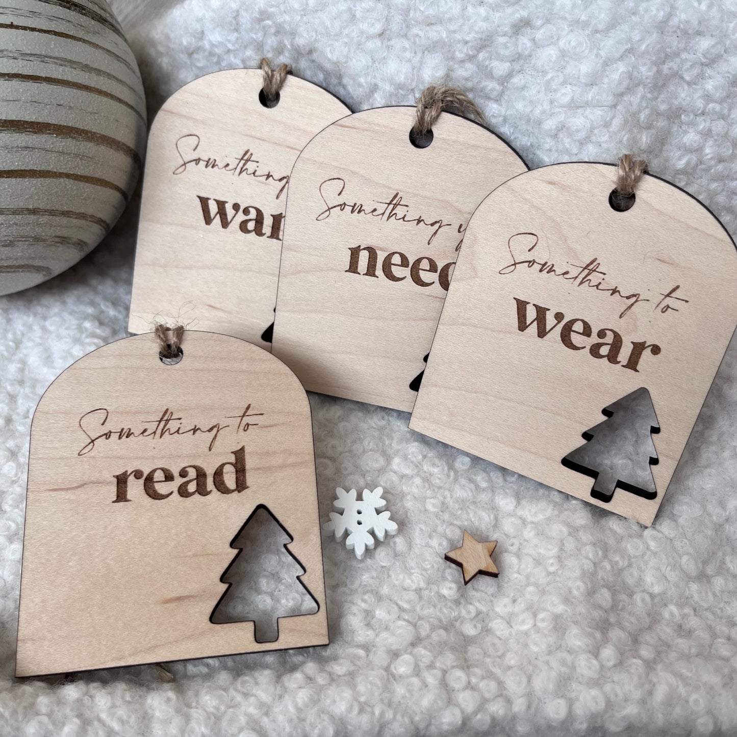 Mindful Gifting Wooden Tags - Christmas Tree