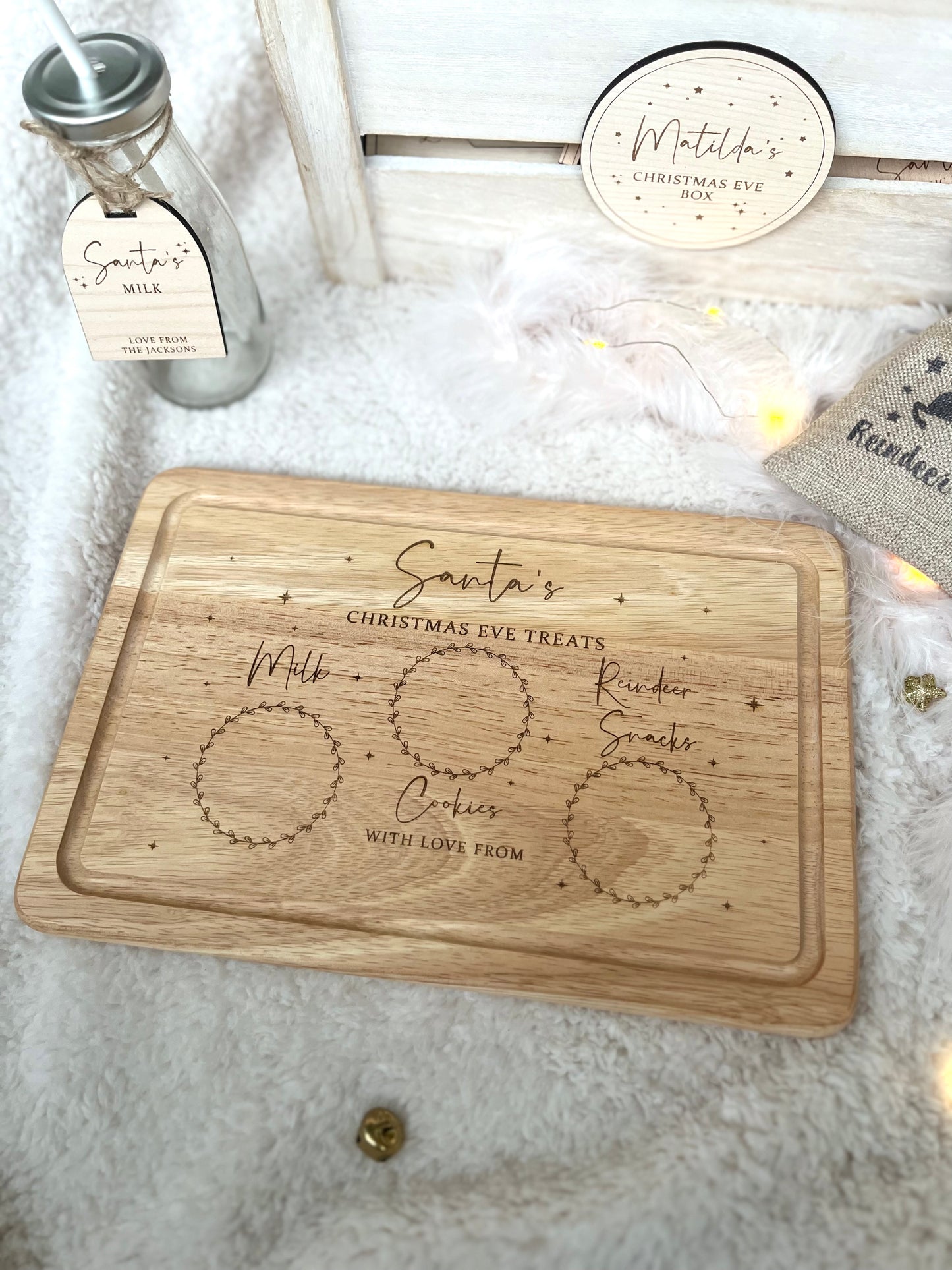 Personalised Christmas Eve Santa’s Treat Board