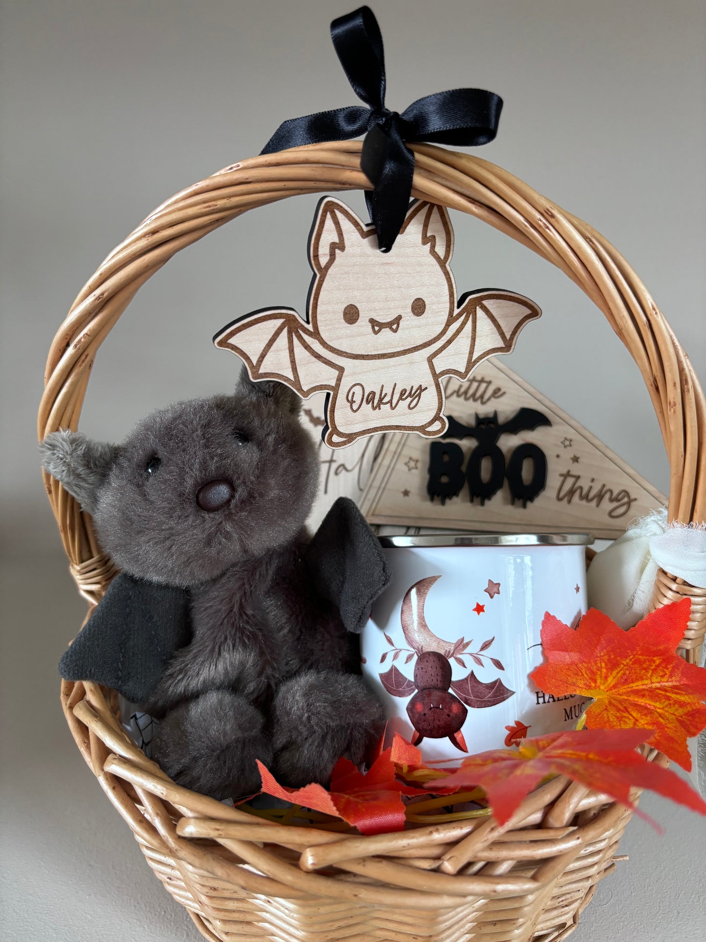 Personalised Bat Halloween Tag