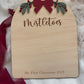Mistletoes Footprint Plaque
