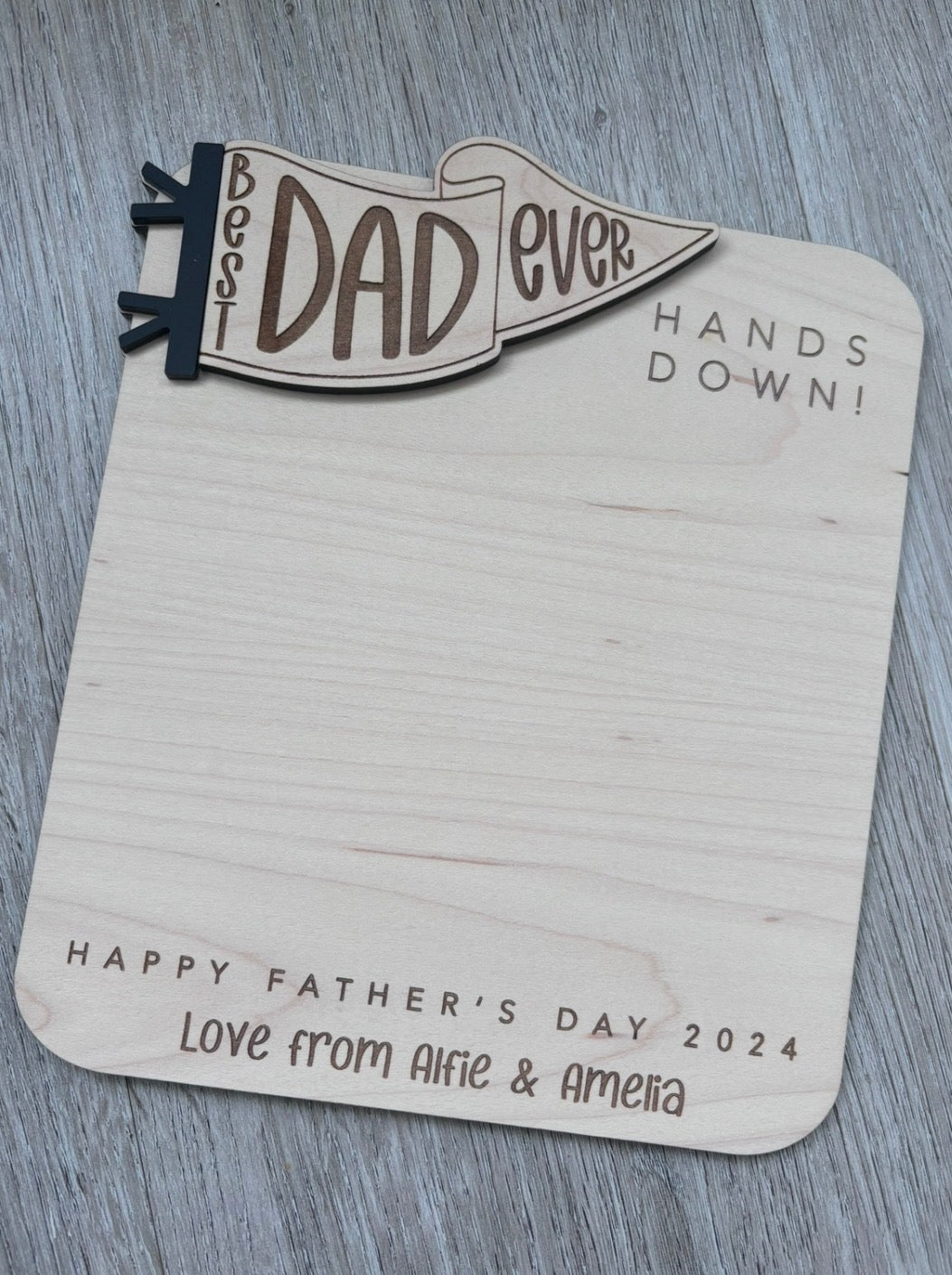 Best Daddy DIY Hand Print Plaque
