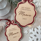 First Christmas Bow Photo Plaque & Bauble