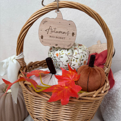 Boo Basket Pumpkin Halloween Tag