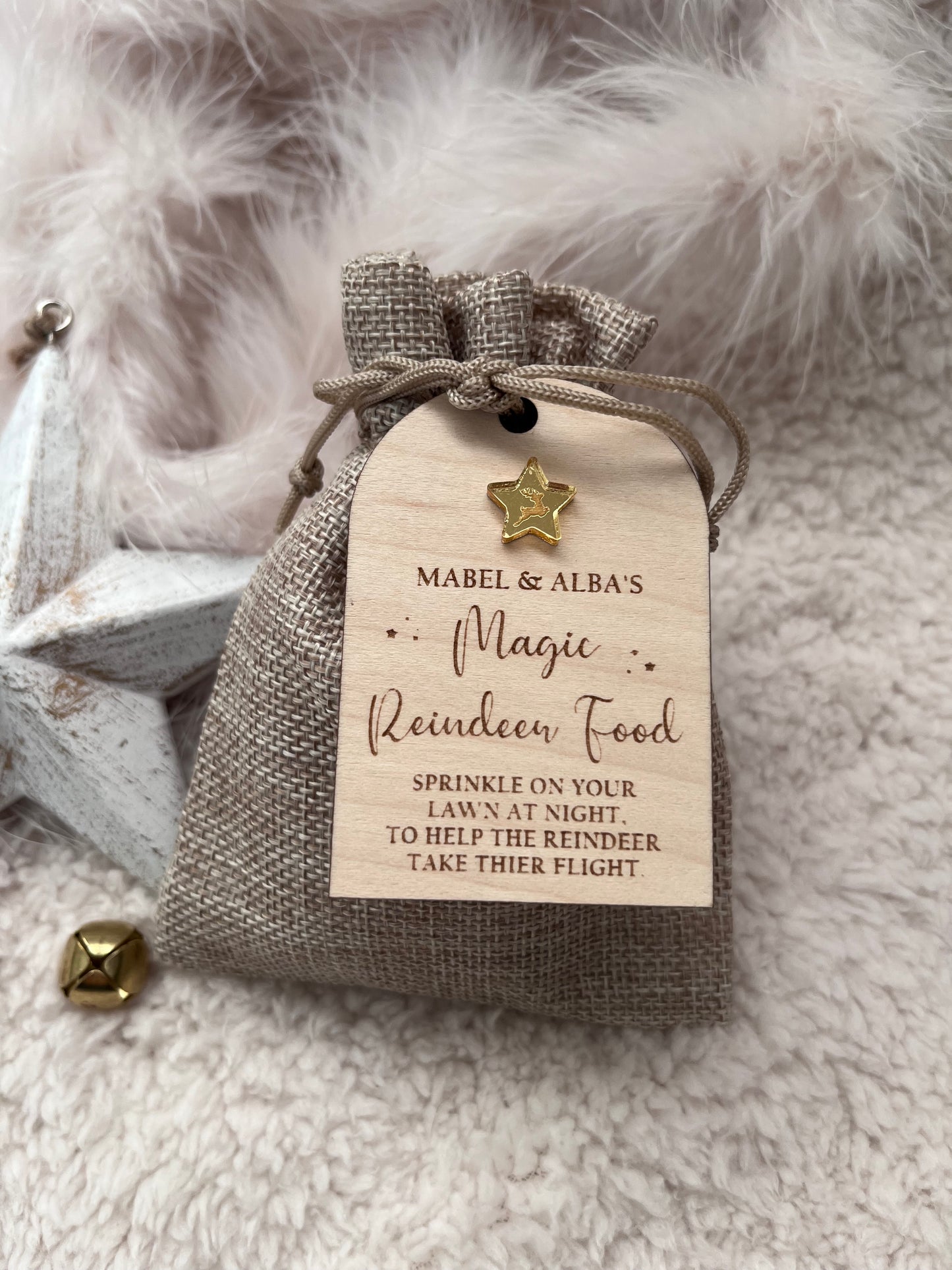 Personalised Magic Reindeer Food - Gold