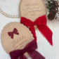 My First Christmas Personalised Plaque - Bow
