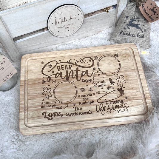 Personalised Christmas Eve Santa’s Treat Board - Gingerbread