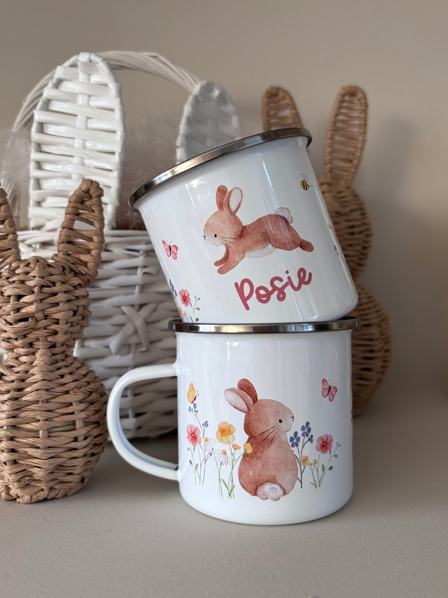 Personalised Easter Bunny Mug & Treat bag - Meadow