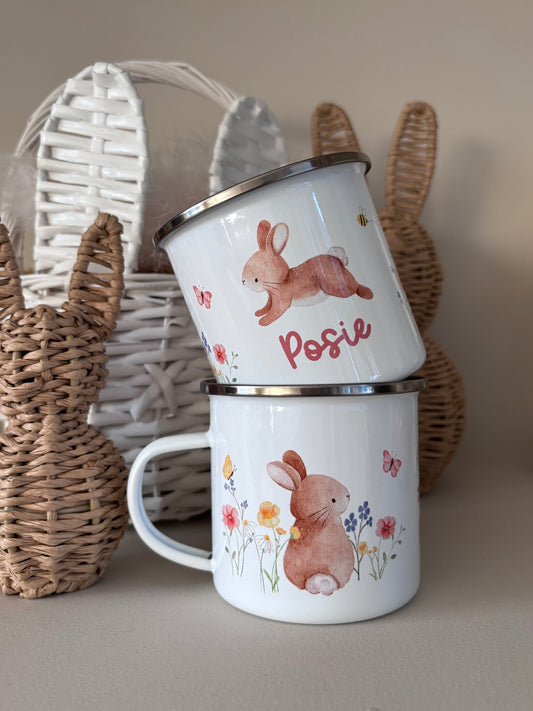 Personalised Easter Bunny Mug & Treat bag - Meadow