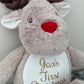 Personalised Rudolf the Reindeer  Plush & Pjs Case - First Christmas