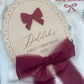 My First Christmas Personalised Plaque - Bow