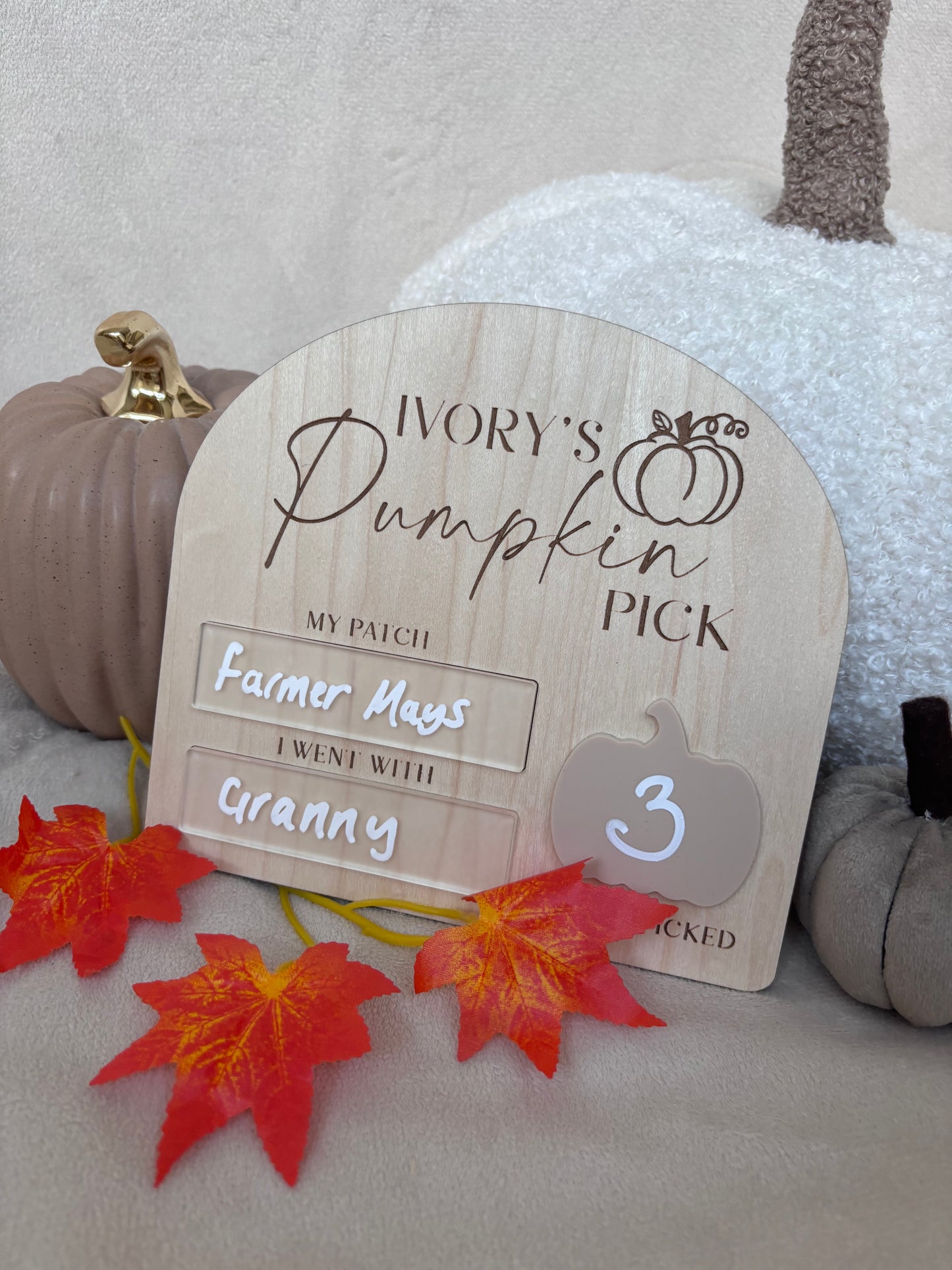 Personalised Pumpkin Patch Board