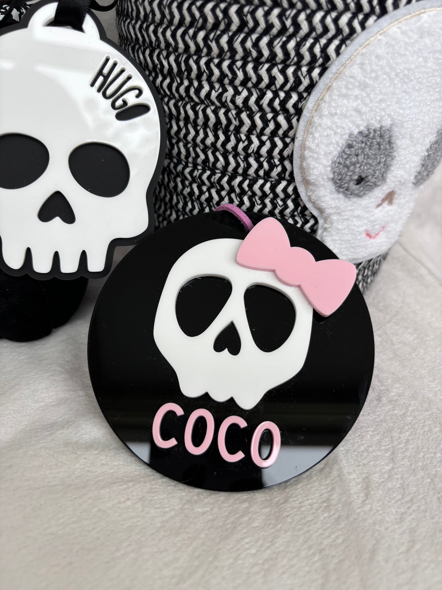 Halloween Skull Tag