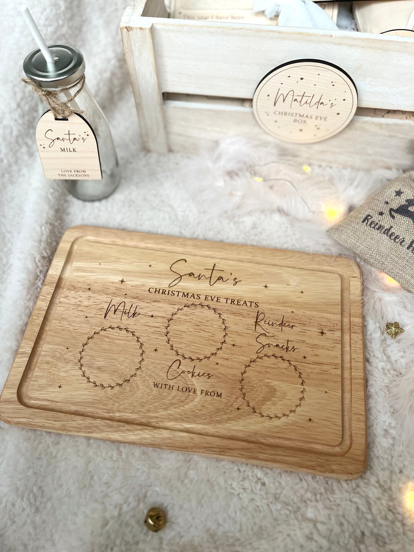 Personalised Christmas Eve Santa’s Treat Board