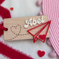 Valentines Paper Plane Tag