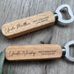 Personalised Beer Bottle Opener Best Godfather Godparent Gift