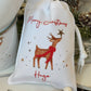 Personalised Reindeer Mug & Treat Bag