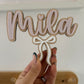 Bow Bedroom Door Plaque