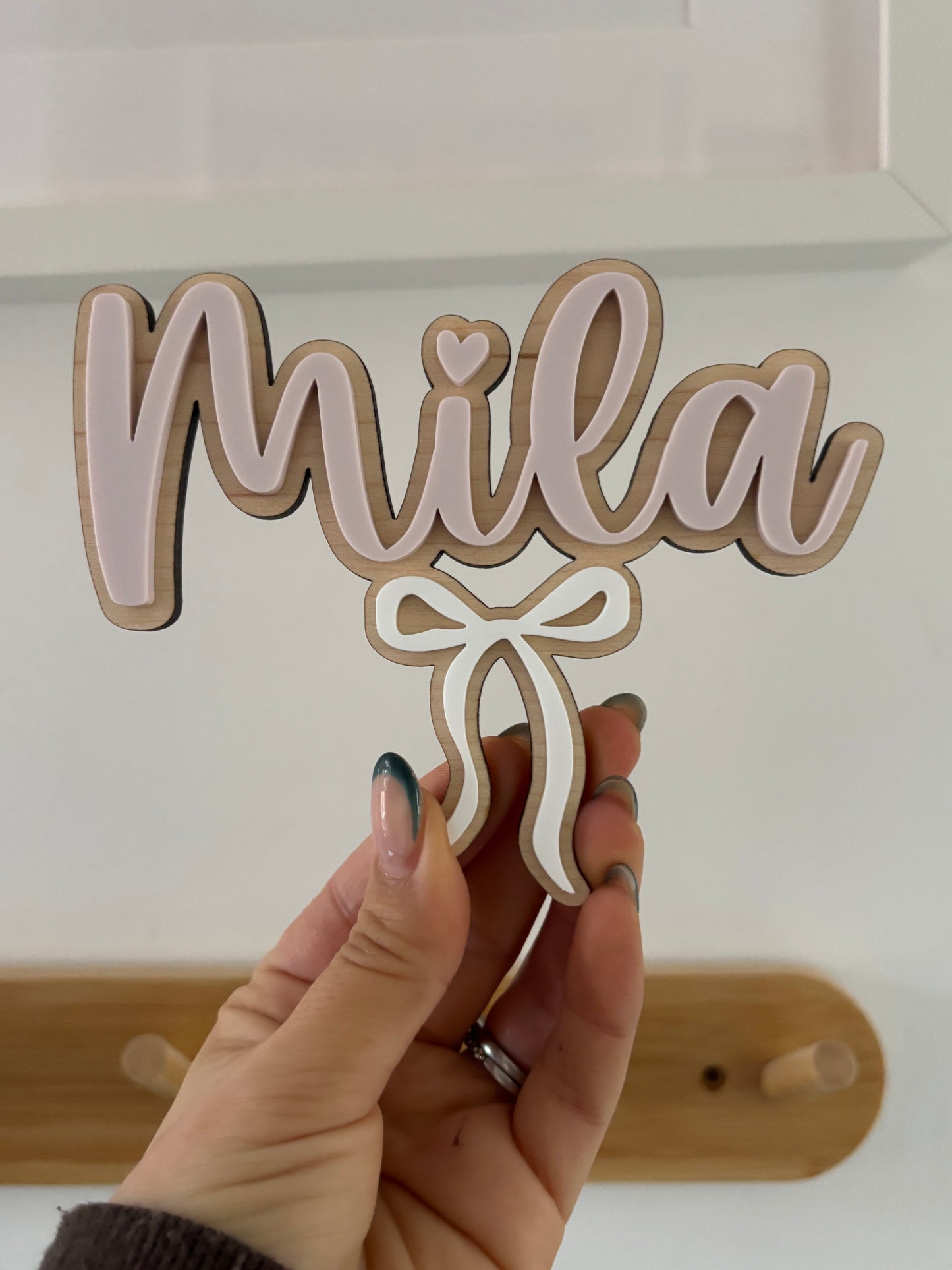 Bow Bedroom Door Plaque