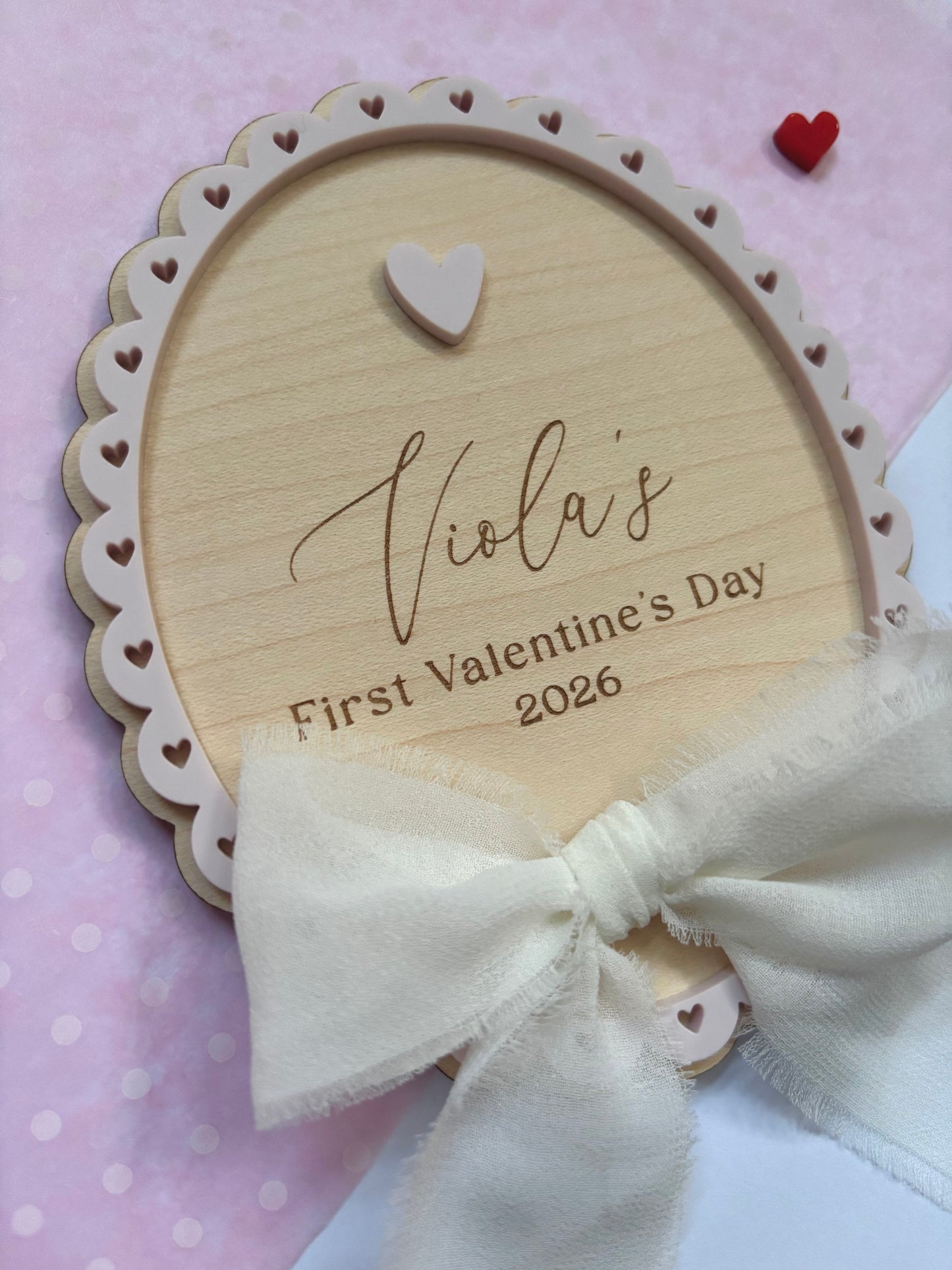First Valentine’s Day Personalised Plaque