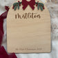 Mistletoes Footprint Plaque