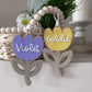 Tulip Flower Acrylic Easter Basket Tag