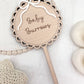 Personalised Wooden Cake Topper - Bow