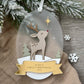 My First Christmas Personalised Rudolf Reindeer  Bauble: Baby’s 1st Christmas Tree Ornament