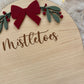 Mistletoes Footprint Plaque