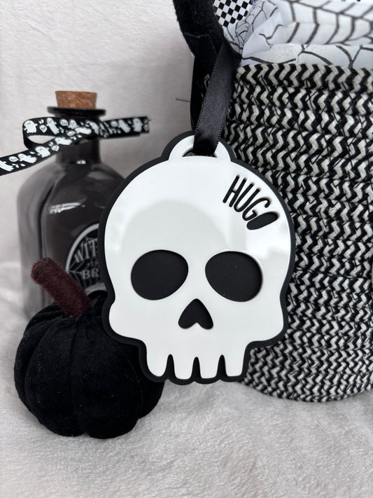 Halloween Skull Tag