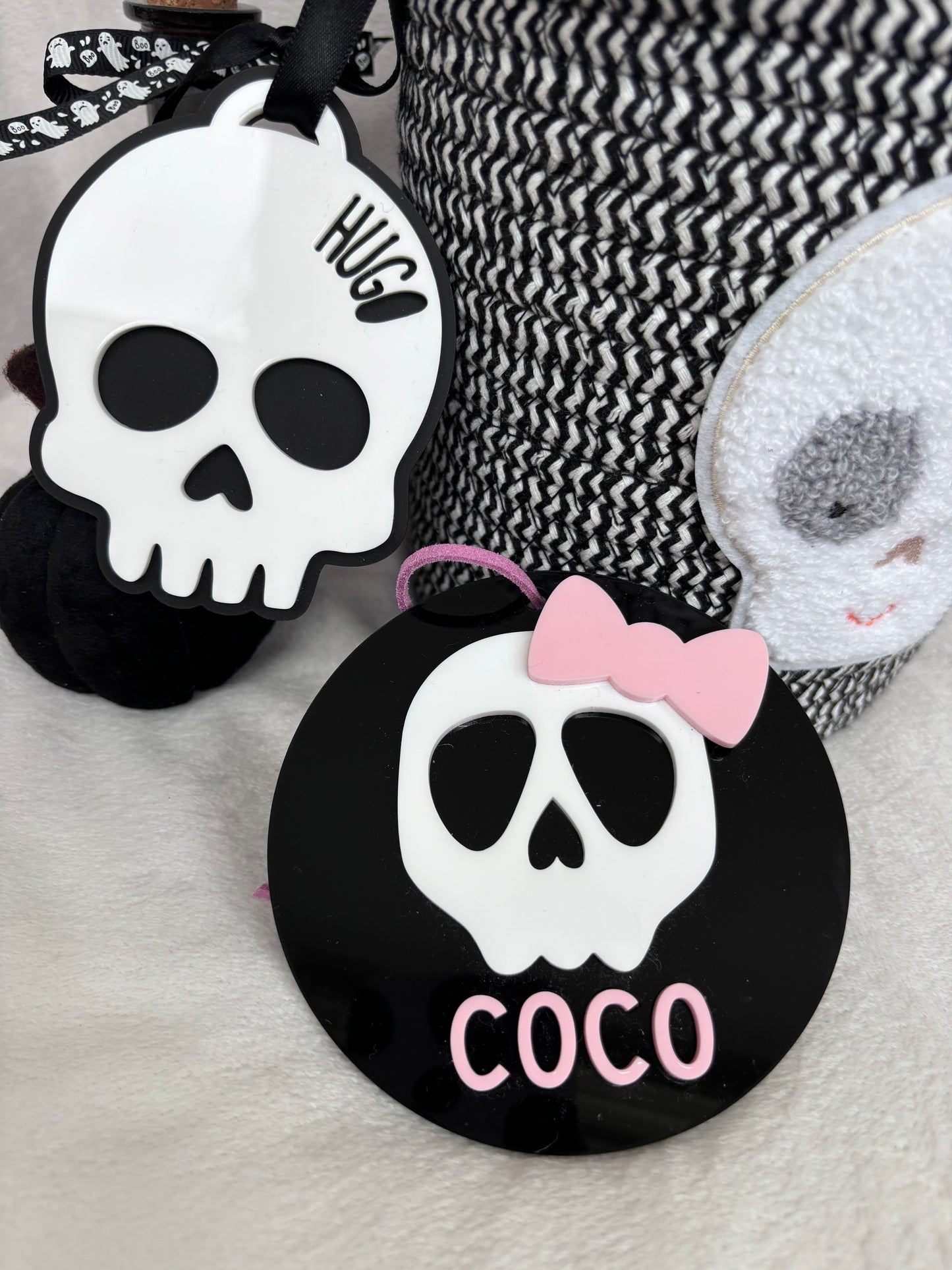 Halloween Skull Tag