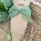 Personalised Carrot First Easter Footprint Plaque