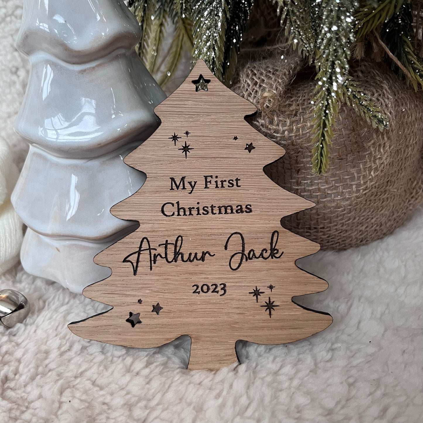 My First Christmas Tree plaque