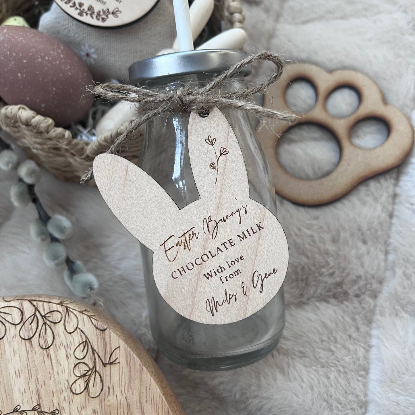 Personalised Easter Bunny’s Milk Bottle