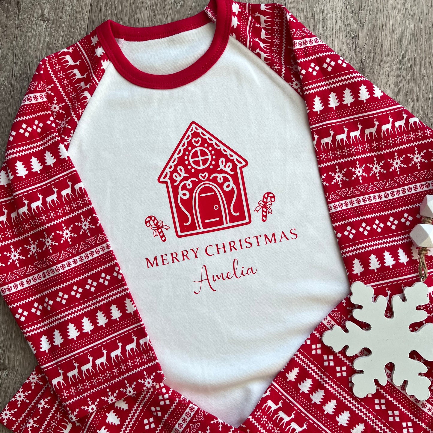 Personalised Christmas Pjs Gingerbread