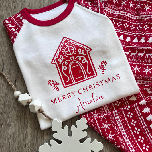 Personalised Christmas Pjs Gingerbread