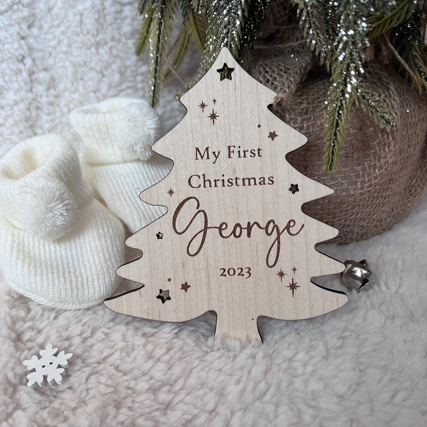 My First Christmas Tree plaque