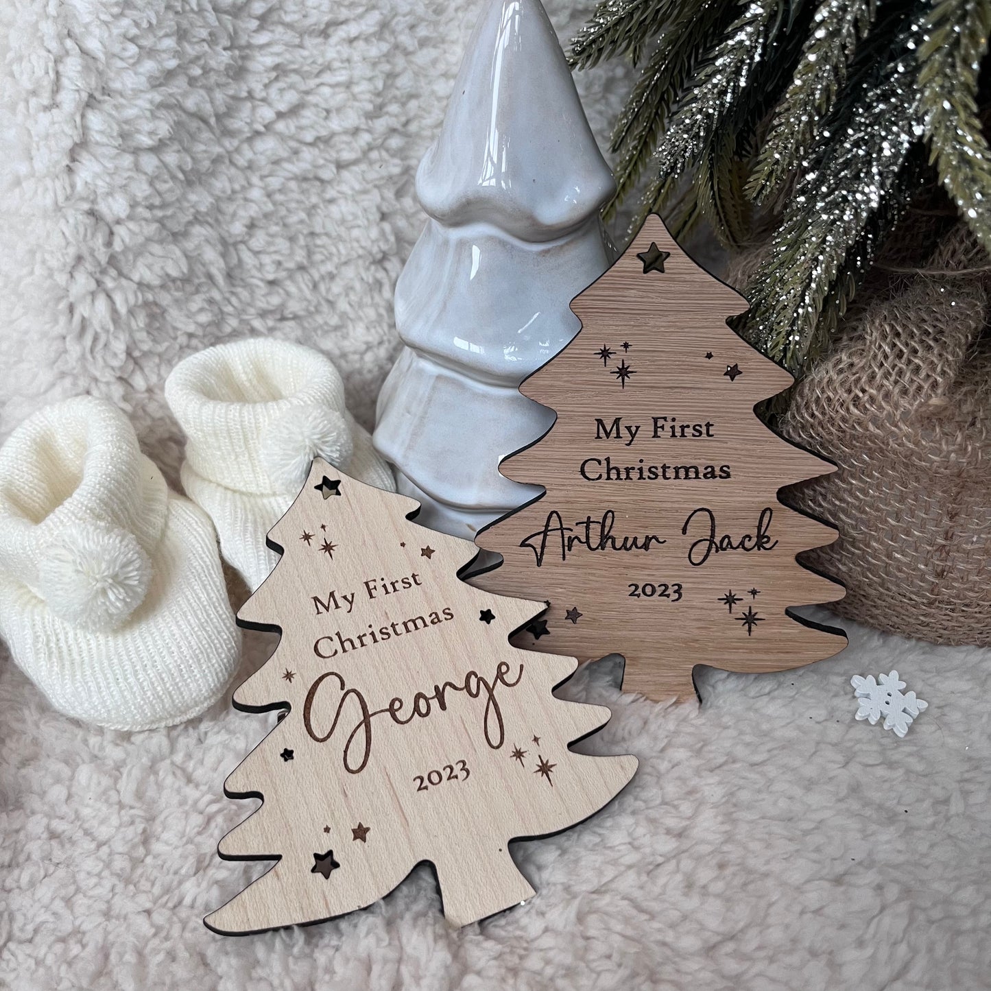 My First Christmas Tree plaque