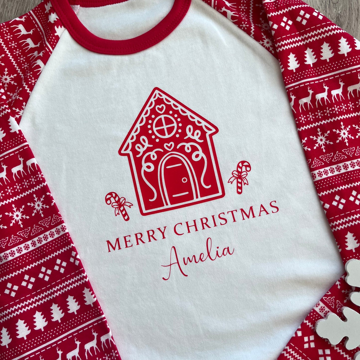 Personalised Christmas Pjs Gingerbread