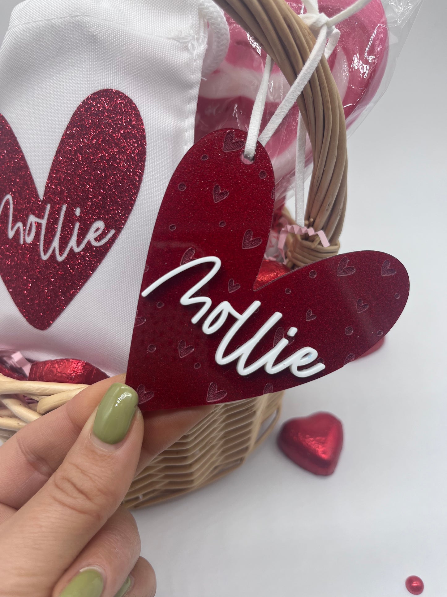 Valentines Heart Tags