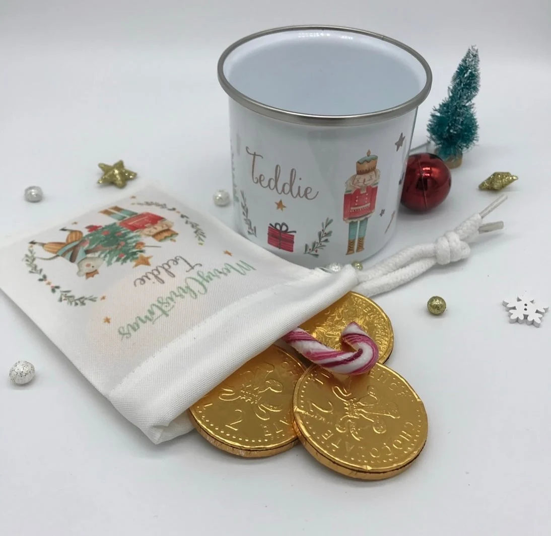 Personalised Nutcracker Mug & Treat Bag